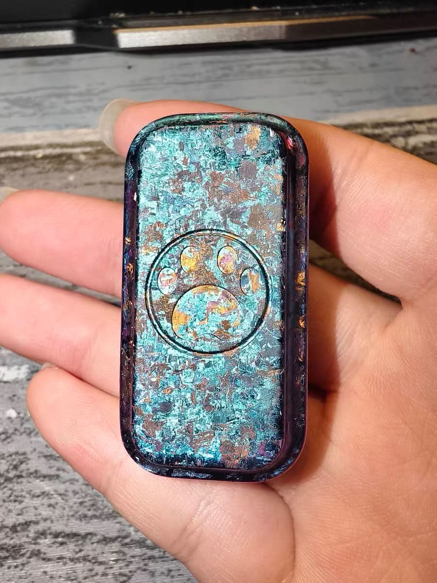 lridescent Titanium Alloy Tuning Fork Fidget Slider - MXEDC